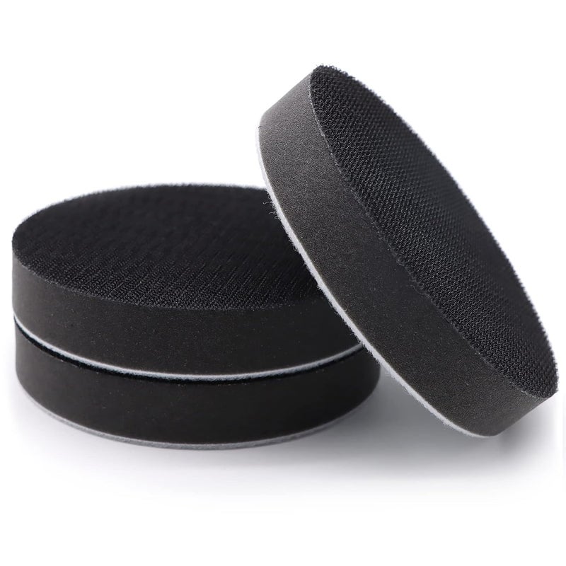 SIJDIEE 3 Pack Interface Pads, 5 Inch Hook and Loop Soft Density Sponge Cushion Buffer Backing Pad, Foam Sanding Interface Pads for Orbital Sander Automotive Woodworking Polishing - Image 1